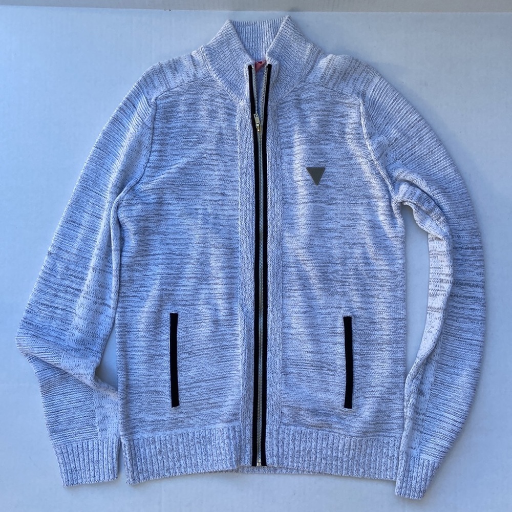 New GUESS Chet Marled Mock Neck Sweater SZ M